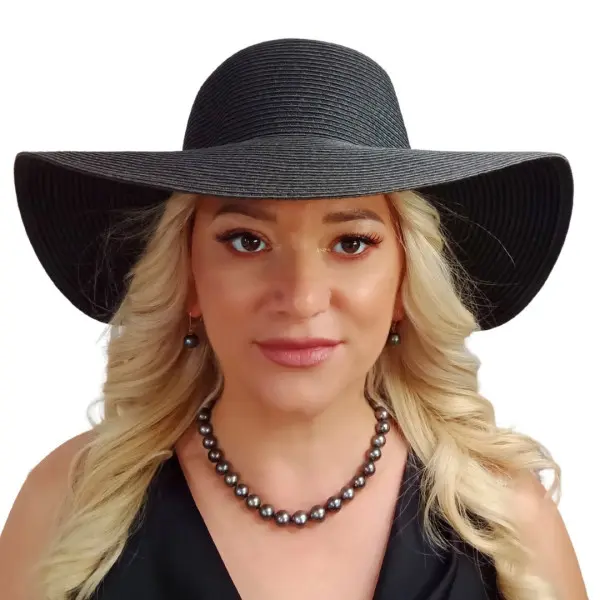 Colier perle Tahitiene 9–11 mm, aur alb 14K | KASKADDA®
