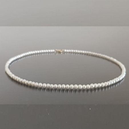 Colier Perle Mici, Rare, 3–4 mm, Aur 14K, Calitate AAA | KASKADDA®
