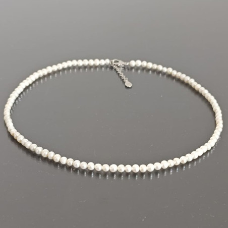 Colier Perle la Baza Gatului 4–5 mm, Argint 925 | KASKADDA®