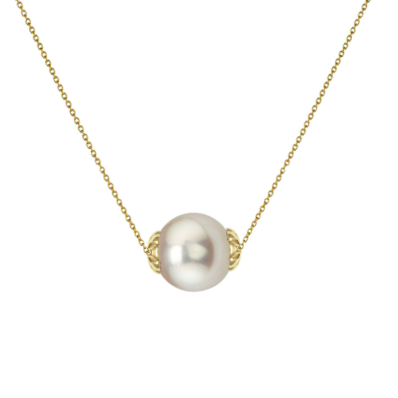 Colier Perla Naturală Akoya, Rară, 7,5–8 mm, Aur 14K | KASKADDA®
