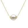 Colier Perla Naturala Alba 9–10 mm, Aur 14K | KASKADDA®