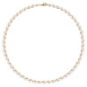 Colier Perle Naturale Albe Ovale, Aur 14K (aur 585) | KASKADDA®