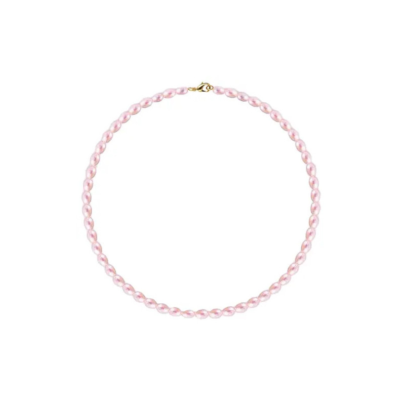 Colier Perle Naturale Lavandă Ovale, Aur 14K (aur 585) | KASKADDA® Colier Perle Naturale Lavandă Ovale, Aur 14K (aur 585) | KASKADDA®