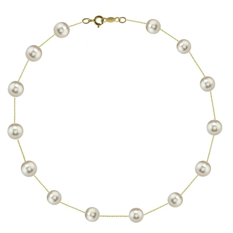Colier Perle Naturale, Office, 7–8 mm, Aur 14K | KASKADDA® Colier Perle Naturale, Office, 7–8 mm, Aur 14K | KASKADDA®