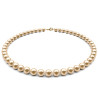 Colier Perle Naturale Crem, 7–8 mm, Aur 14K | KASKADDA®