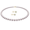 Set Perle Albe 6–7 mm, Aur 14K – Colier și Cercei | KASKADDA®