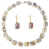 Set Perle Baroque Multicolore, Aur 14K – Colier și Cercei | KASKADDA®