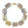 Set Aur 14k Bratara si Cercei Perle Naturale Baroque