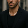 Colier perle barbati , albe, inchizatoare aur 14K | KASKADDA®