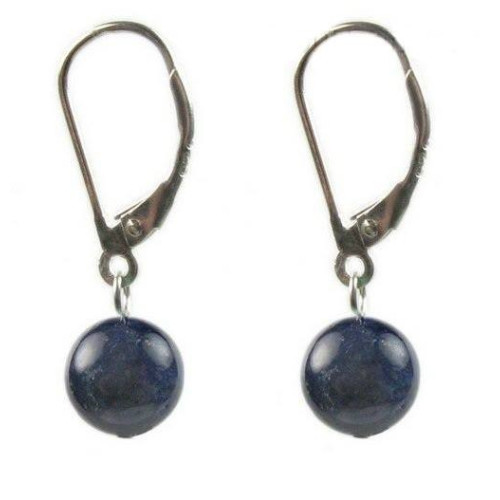 Cercei Lapis Lazuli 8 mm cu...