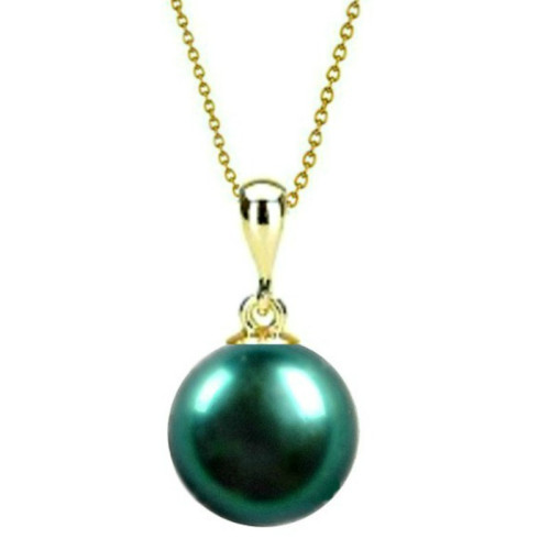 Set Aur 14 k cu Perle Naturale Verde Smarald