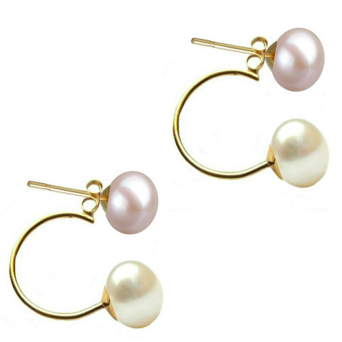 Cercei Double de Aur de 14k...