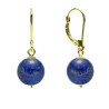 Cercei Aur 14 karate si Lapis Lazuli de 8 mm