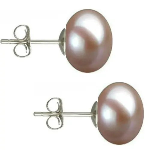 Set 5 Perechi Cercei Argint cu Perle Naturale de 10 mm