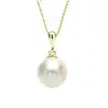 Set Perle Albe 8 mm, Aur Galben 14K – Colier și Cercei | KASKADDA®