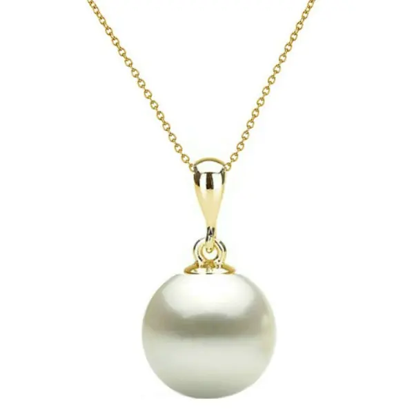 Set Perle Albe 10 mm, Aur Galben 14K – Colier și Cercei | KASKADDA®