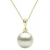 Set Perle Albe 10 mm, Aur Galben 14K – Colier și Cercei | KASKADDA®