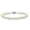 Set cu Perle Akoya 5,5–6 mm și Aur Alb 14K – Colier și Brățară| KASKADDA®