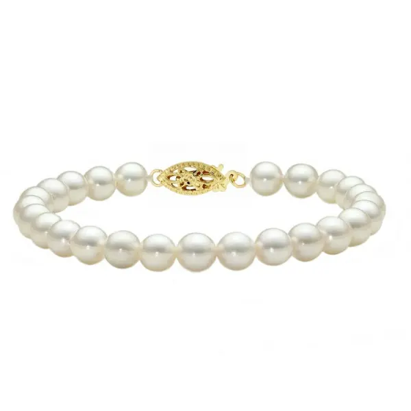 Set Perle Akoya Japoneze 5,5–6 mm, Aur 14K – Colier, Brățară, Cercei cu Închizători Filigranate | KASKADDA®
