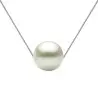 Colier Perla Naturala Alba 8 mm, Calitate AAA, Argint 925 | KASKADDA®