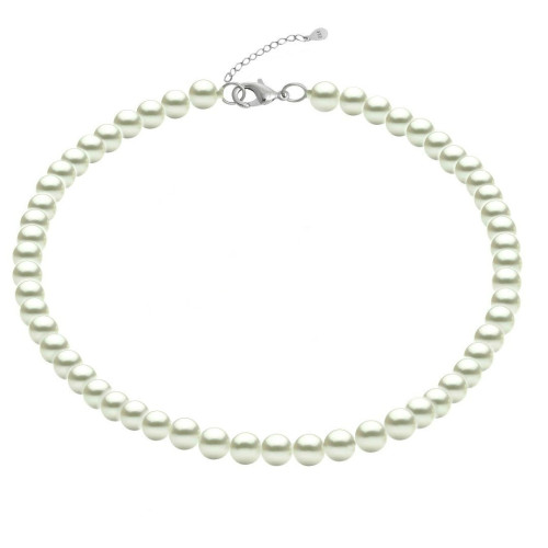 Colier Noblesse Perle Naturale Albe de 6-7 mm si Argint