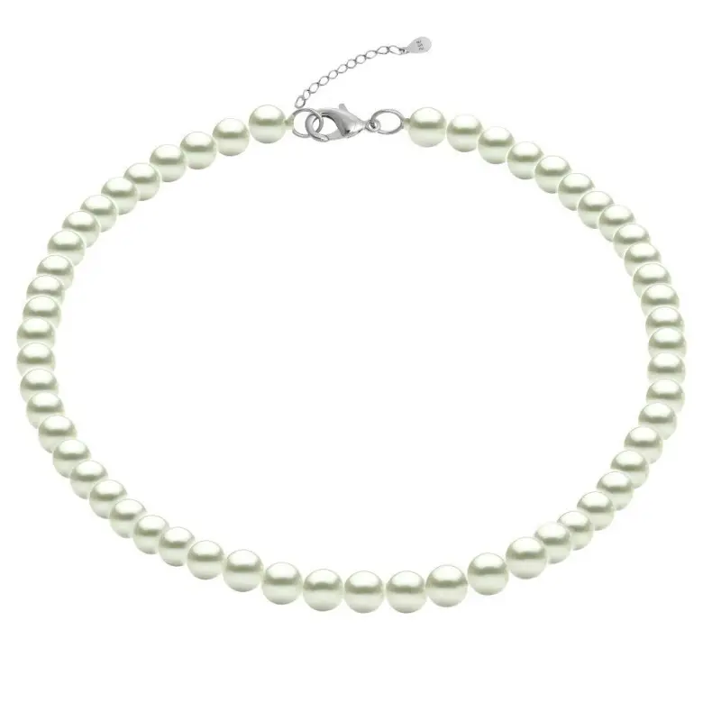 Colier Noblesse Perle Naturale Albe de 6-7 mm si Argint