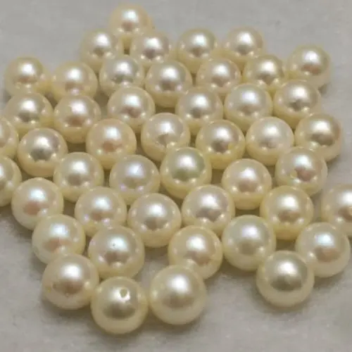 Cercei Akoya Cream, Perle Naturale Rare Akoya si Aur Alb de 14 karate
