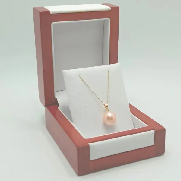 Colier Perla Naturală Crem, 12/9 mm, Aur 14K | KASKADDA®