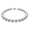 Bratara Perle Naturale Albe de 7-8 mm cu Inchizatoare Filigranata din Aur Alb de 14 karate