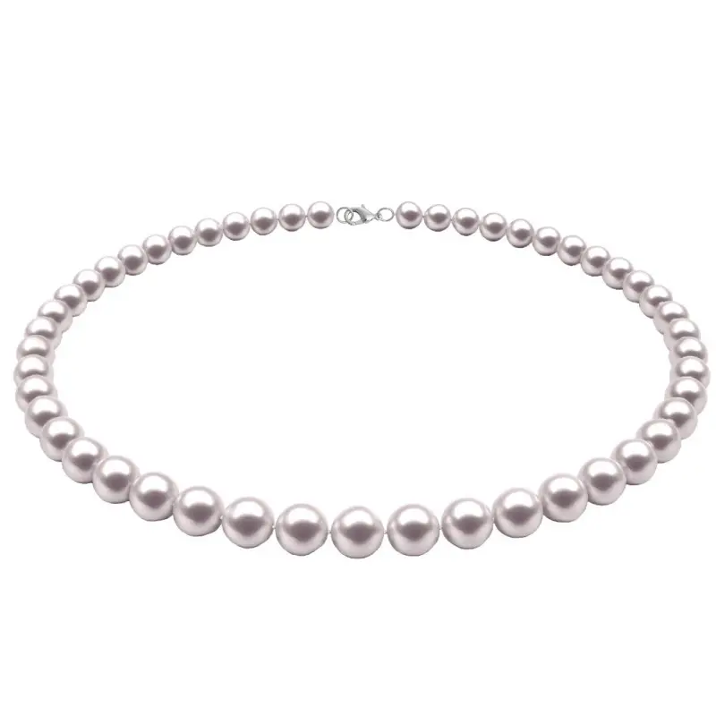 Colier Perle Naturale Albe de 7-8 mm cu inchizatoare de Argint