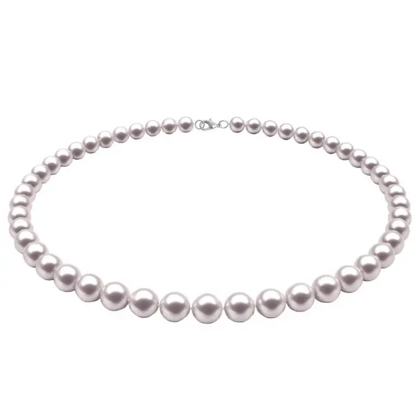 Colier Perle Naturale Albe 7–8 mm, Argint 925 | KASKADDA®