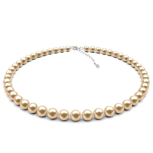 Colier Perle Naturale Crem 7–8 mm, Argint 925 | KASKADDA®