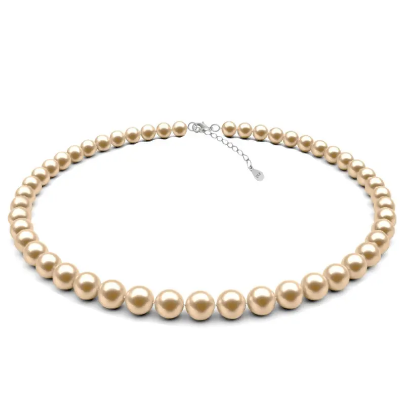 Colier Perle Naturale Crem 7–8 mm, Argint 925 | KASKADDA® Colier Perle Naturale Crem 7–8 mm, Argint 925 | KASKADDA®
