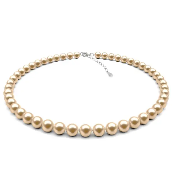 Colier Perle Naturale Crem 7–8 mm, Argint 925 | KASKADDA®