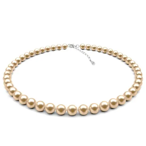 Colier Perle Naturale Crem de 6-7 mm cu inchizatoare de Argint