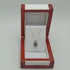 Colier perlă naturală Tahitiană 9 mm, aur galben 14K | KASKADDA®