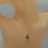 Colier perlă naturală Tahitiană 10 mm, aur galben 14K | KASKADDA®