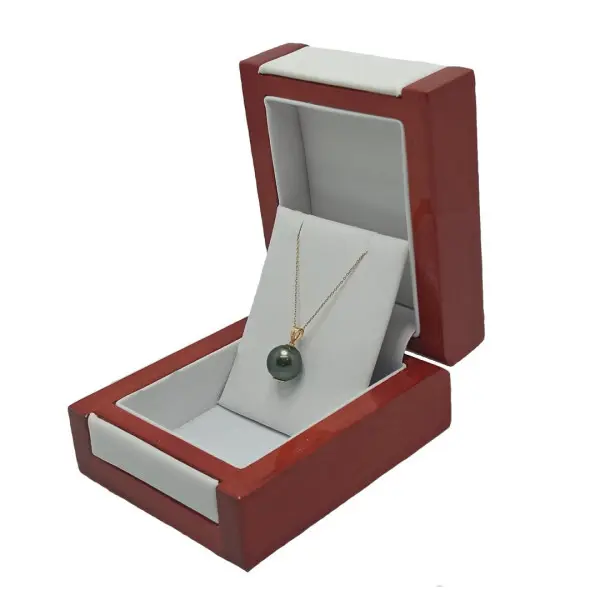 Colier perlă naturală Tahitiană 11 mm, aur galben 14K | KASKADDA®
