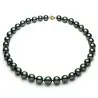 Colier perle Tahitiene 9–11 mm, aur galben 14K | KASKADDA®