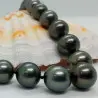 Colier Perle Naturale Tahitiene Premium de 9 - 11 mm cu Inchizatoare din Aur Alb de 14k