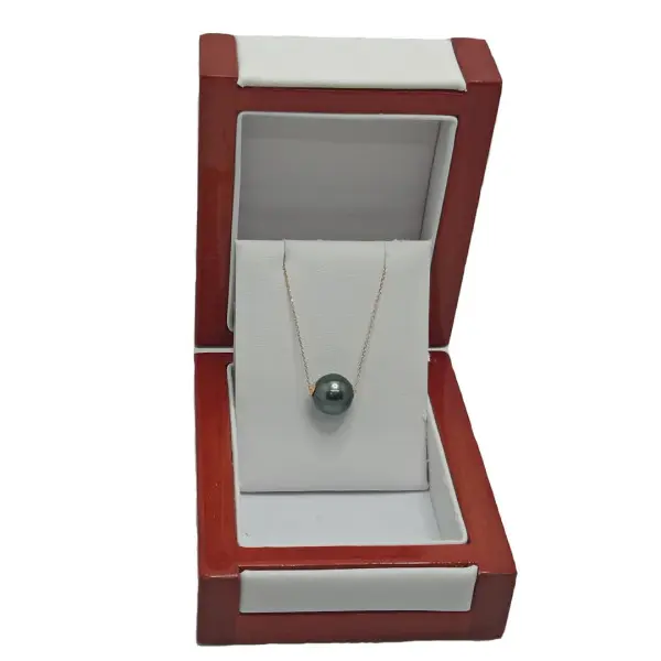 Colier perlă naturală Tahitiană 11 mm, aur galben 14K | KASKADDA®