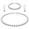 Set Perle Albe 6–7 mm, Argint 925 – Colier, Brățară, Cercei Tortiță | KASKADDA®