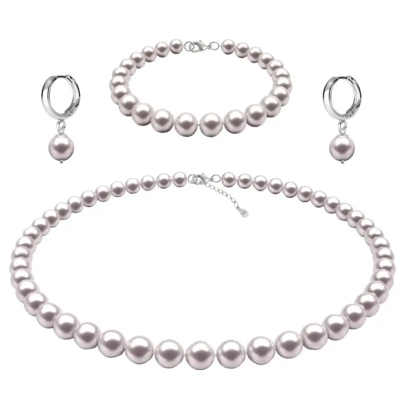 Set Perle Albe 7–8 mm, Argint 925 – Colier, Brățară, Creole | KASKADDA® Set Perle Albe 7–8 mm, Argint 925 – Colier, Brățară, Creole | KASKADDA®