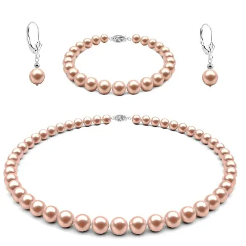 Set Aur Alb 14 k, Colier,...