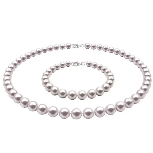 Set Perle Albe 7–8 mm, Argint 925 – Colier și Brățară | KASKADDA®