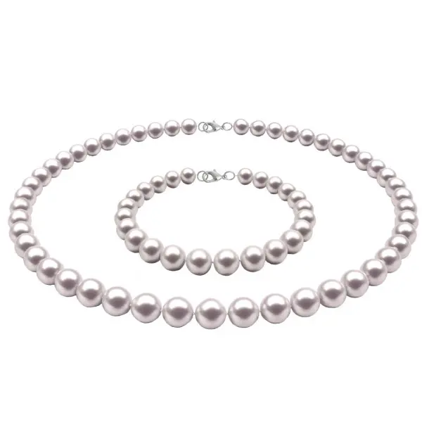 Set Perle Albe 7–8 mm, Argint 925 – Colier și Brățară | KASKADDA®