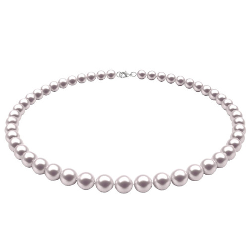 Set Colier si Cercei Tip Surub cu Perle Naturale Albe de 7-8 mm si Inchizatoare din Argint