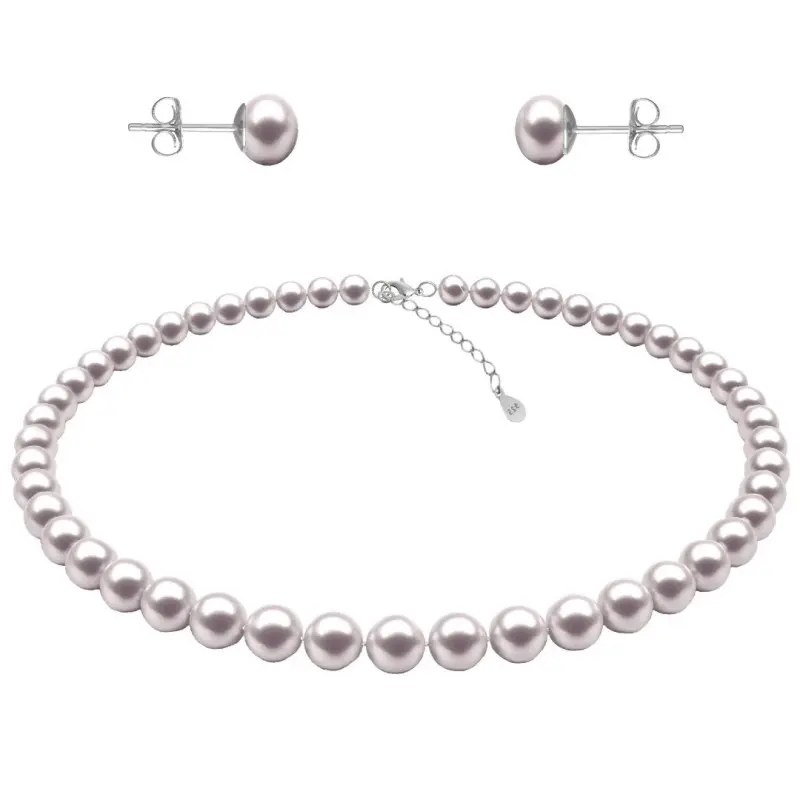 Set Perle Albe 6–7 mm, Argint 925 – Colier și Cercei | KASKADDA® Set Perle Albe 6–7 mm, Argint 925 – Colier și Cercei | KASKADDA®