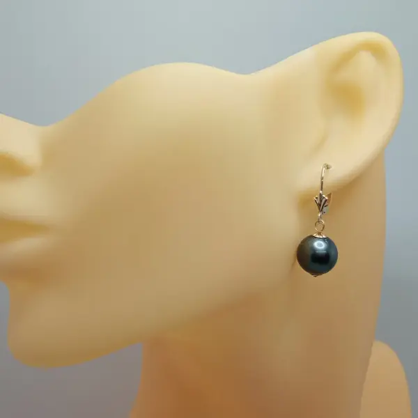 Set Perle Tahitiene 10 mm, Aur 14K – Colier și Cercei | KASKADDA®