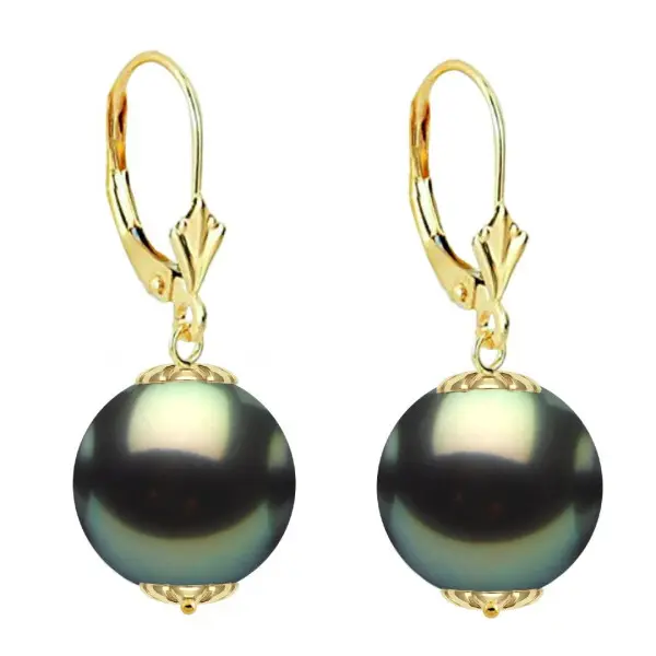 Set Perle Tahitiene 11 mm, Aur 14K – Colier și Cercei | KASKADDA®
